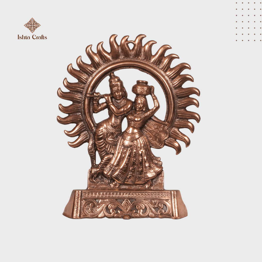 Radha krishna with chakra